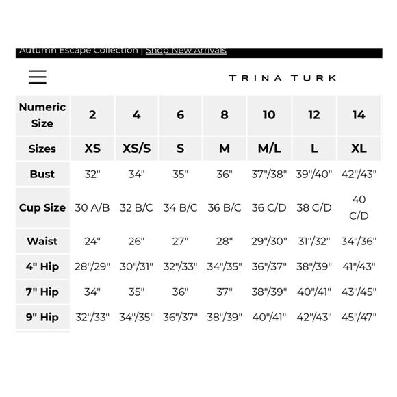 Trina Turk Blue Tropical Fiji Floral Ruffle Top Sz.12 Bottoms Sz.14 NWT - Picture 16 of 16